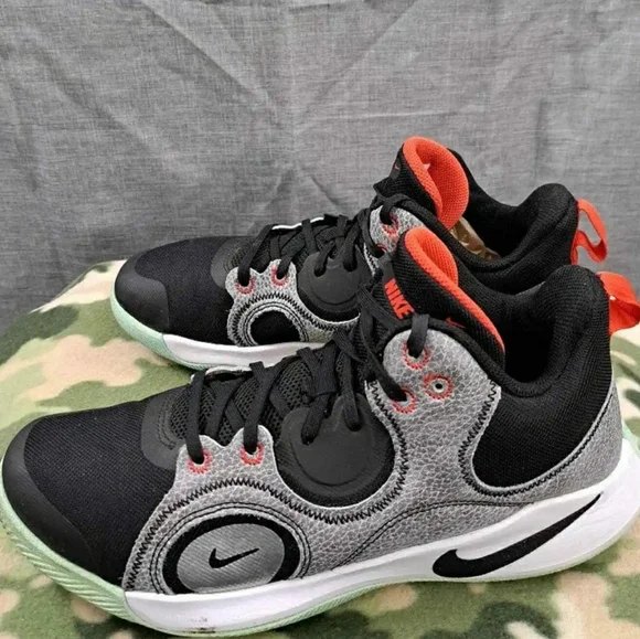 Nike Fly By Mid Shoes Men's 10 CU3503-002 Black Gray Basketball Sneakers